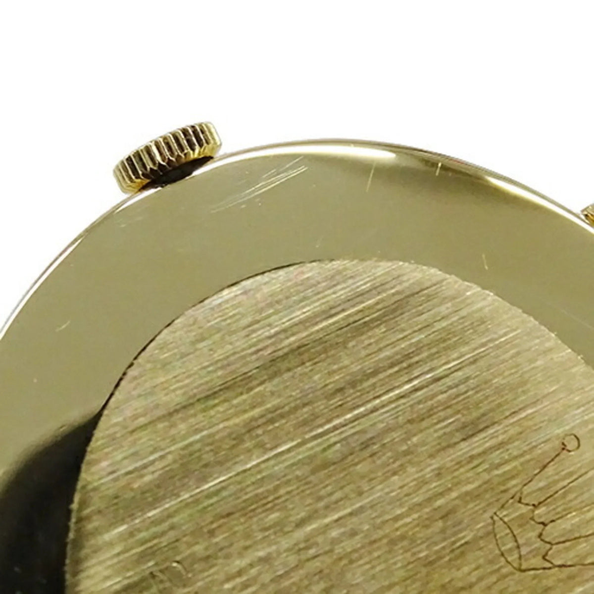 Pre-Owned Rolex Cellini 3831J Men's Watch, Hand-wound, 750YG, Leather, Gold, Polished (Fair)