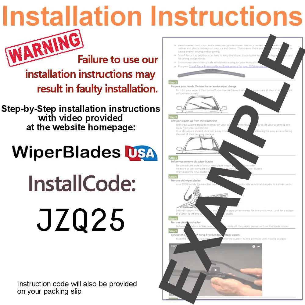 2019 Cadillac XT5 Performance Beam Wipers (Sizeet of 3) w/Rear Wiper