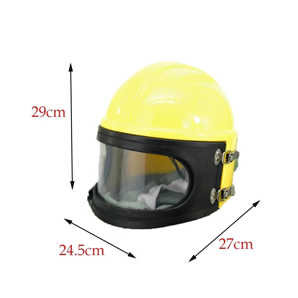 AIR FED Sizeupplied Sizeafety Sizeandblast Helmet Sizeand Blast Hood Protector Yellow