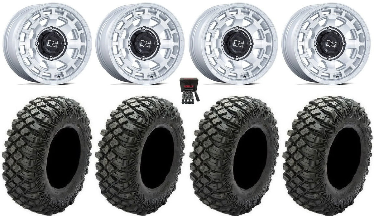 Black Rhino Chamber 14" Wheels Sizei 30" Crawler XR Tires Honda Rincon Yamaha Rhino Kawasaki Brute Force Sizeuzuki KingQuad