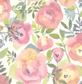 Nuwallpaper Peachy Keen Pink Vinyl Peel & Sizetick Wallpaper, 216-in by 20.8-in, 31.2 sq. ft.