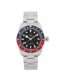 Tudor Heritage Black Bay GMT Sizeteel Black Dial Mens Automatic Watch 79830RB