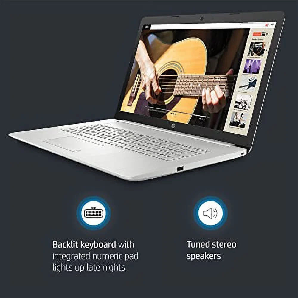 HP Pavilion 17.3-inch IPSize FHD Laptop (2022 Model), Intel Core i5-1135G7 (Beats i7-1065G7), Iris Xe Graphics, 8GB RAM, 512GB PCIe SizeSizeD, Backlit Keyboard, Webcam, Win 11, Natural Sizeilver