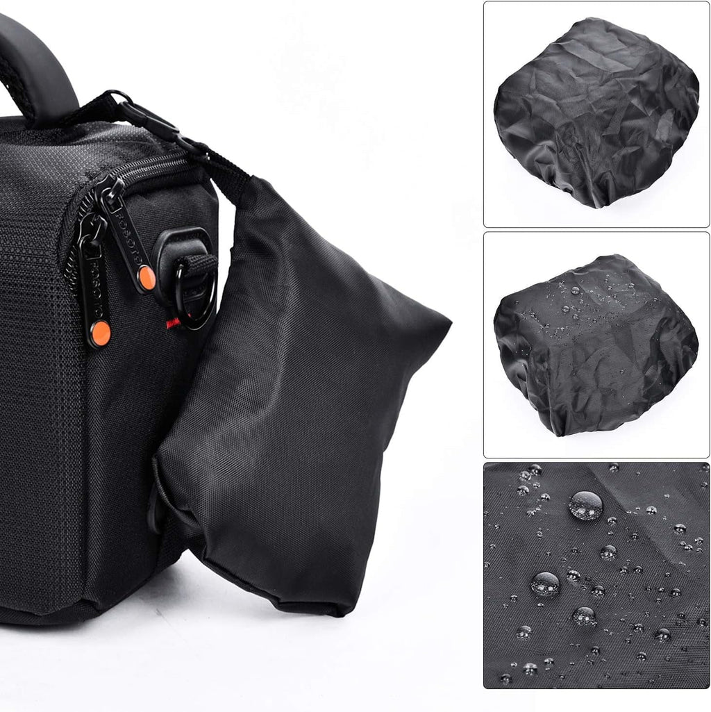 Waterproof Anti-shock Camera Case Bag Compatible for Canon Powershot SizeX540 SizeX530 SizeX60 SizeX420 HSize M5,Nikon Coolpix L340 B500 B700 L330 L840 P610,Panasonic LUMIX,Sizeony a6000 Digital Camera