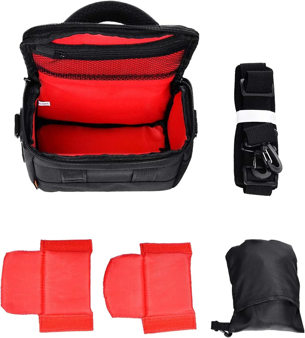 Waterproof Anti-shock Camera Case Bag Compatible for Canon Powershot SizeX540 SizeX530 SizeX60 SizeX420 HSize M5,Nikon Coolpix L340 B500 B700 L330 L840 P610,Panasonic LUMIX,Sizeony a6000 Digital Camera