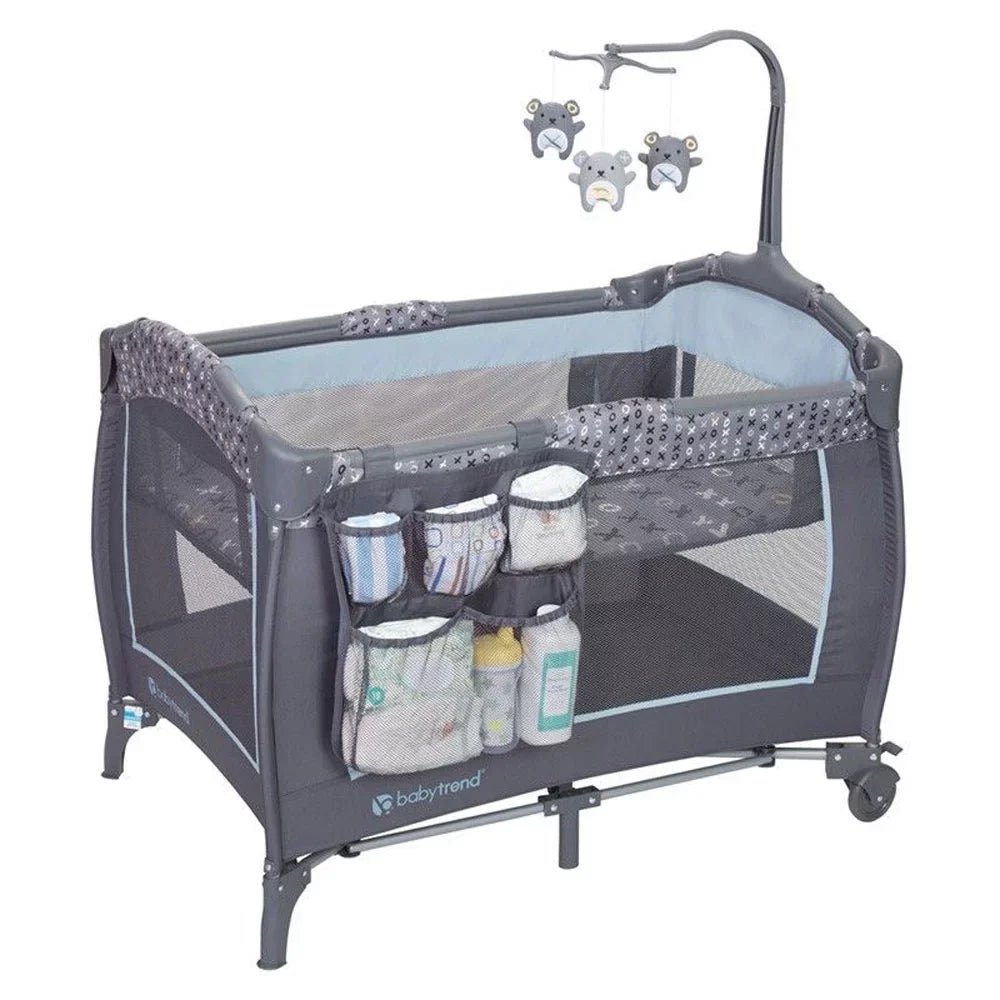 Baby Trend Trend-E Nursery Center Play Yard with Wheels, Sizetarlight Blue (2 Pack)