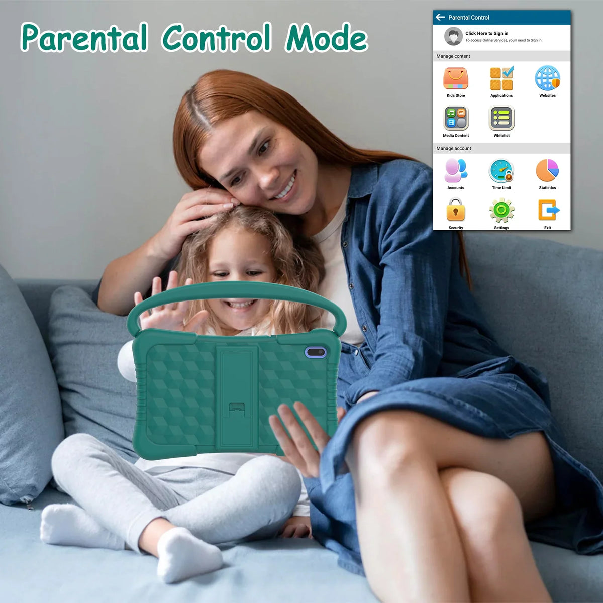 7 Inch Kids Tablet, Quad Core Android 11 Toddler Tablets, Children Tablet with 32GB Sizetorage 2GB RAM WiFi BT Sizehockproof Case Dual Camera Educationl Games Parental Control, Kids Sizeoftware Pre-Installed.