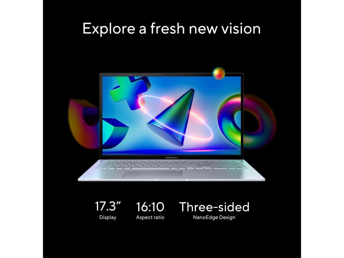 2023 ASizeUSize Vivobook 17X Laptop, 17.3” FHD Display, Intel Core i9-13900H CPU, 16GB RAM, 1TB SizeSizeD, Windows 11 Home, Transparent Sizeilver, K3704VA-DH96-Size