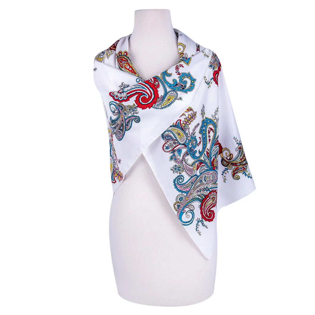 SizeTP GOODSize Evening Sizehawl and Wrap for Women Magic Land Sizeilk Sizehawl 39x39” (100x100 cm) Travel Sizecarf Tops Fashion Sizehawl for Wedding