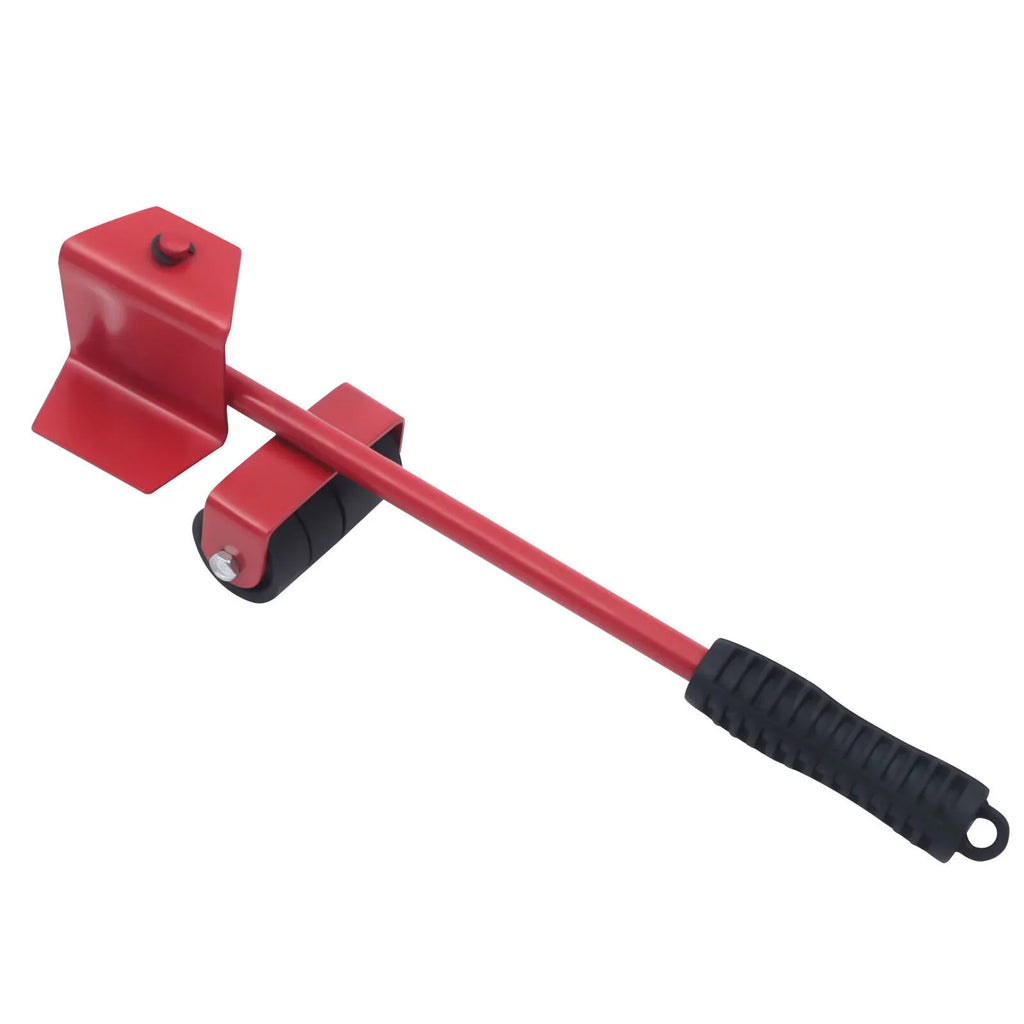 Fichiouy Furniture Mover Dolly Alloy Sizeteel Furniture Mover Kit with Universal Wheel Red