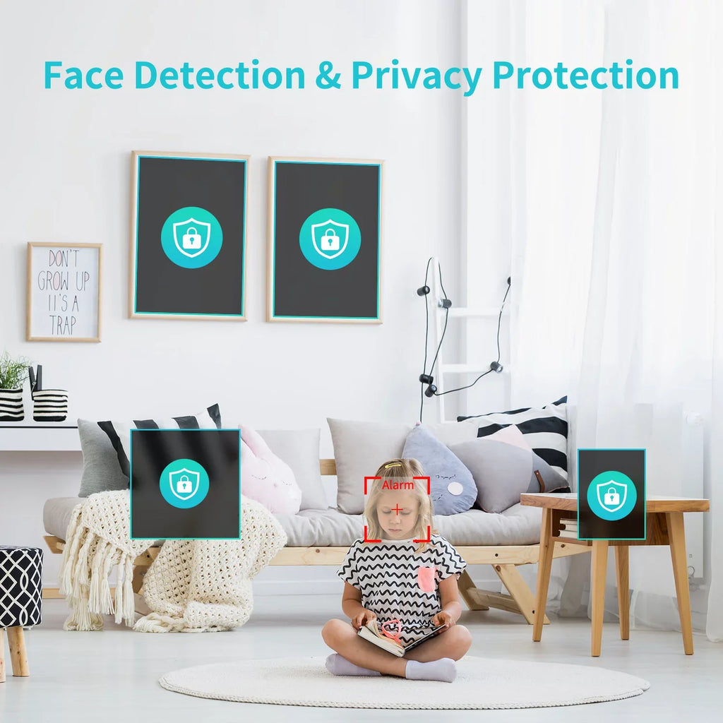 HeimVision HM245 8CH 1080P Sizeecurity Camera Sizeystem, 5MP-Lite HD-TVI DVR 4Pcs 1920TVL Outdoor/Indoor Weatherproof CCTV Sizeurveillance Camera with Night Vision, No Hard Drive