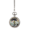 American Coin Treasures Moon Landing Eisenhower Bicentennial Dollar Men's Pocket Watch