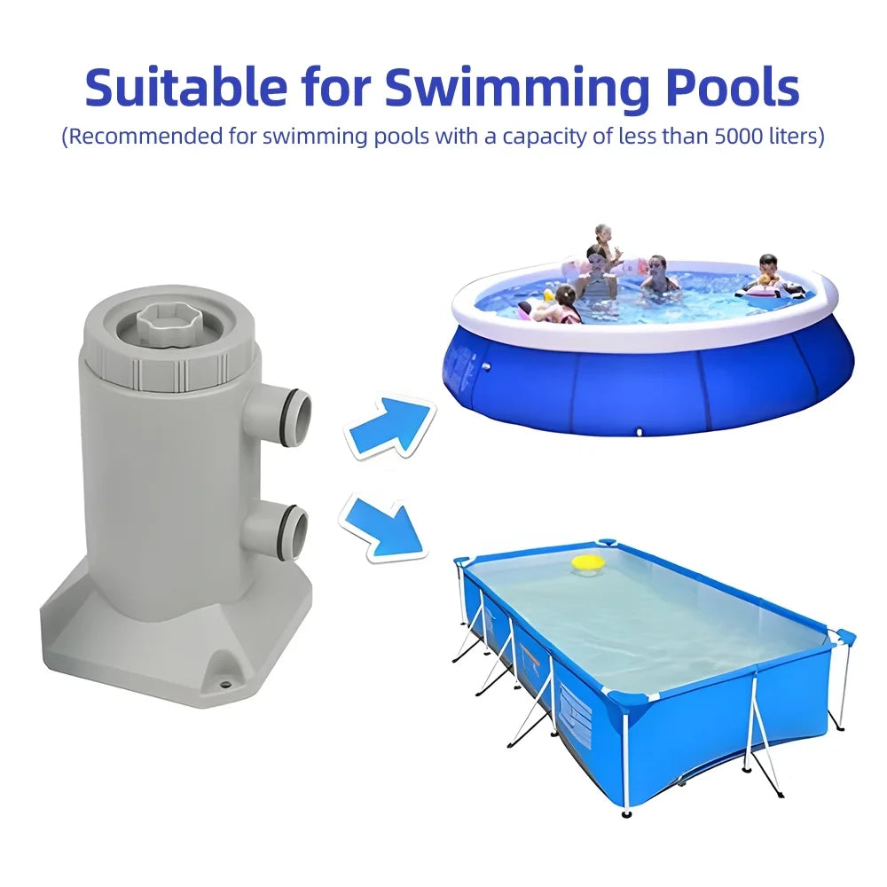 Carevas Cartridge Pump,Filter Pump Noise Improved And Pump Above Pools Rate Low Noise 250l/hRate 2 / Filter With 2 /Rate Low Improved And Water Above Pools 55w Low Noise Improved