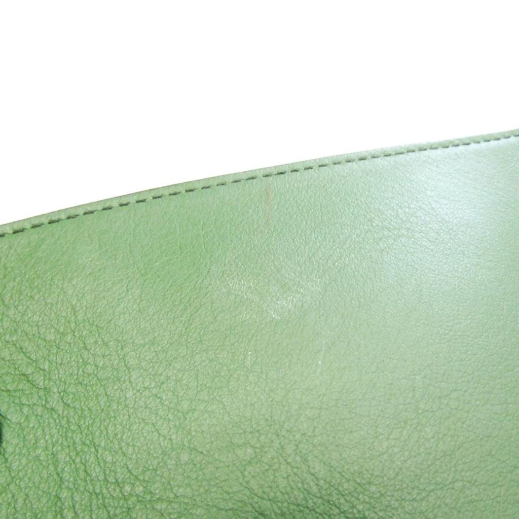 Pre-Owned Emilio Pucci Logo Mark 61BC15 Women,Men Leather Sizehoulder Bag Black,Green,Ivory (Good)
