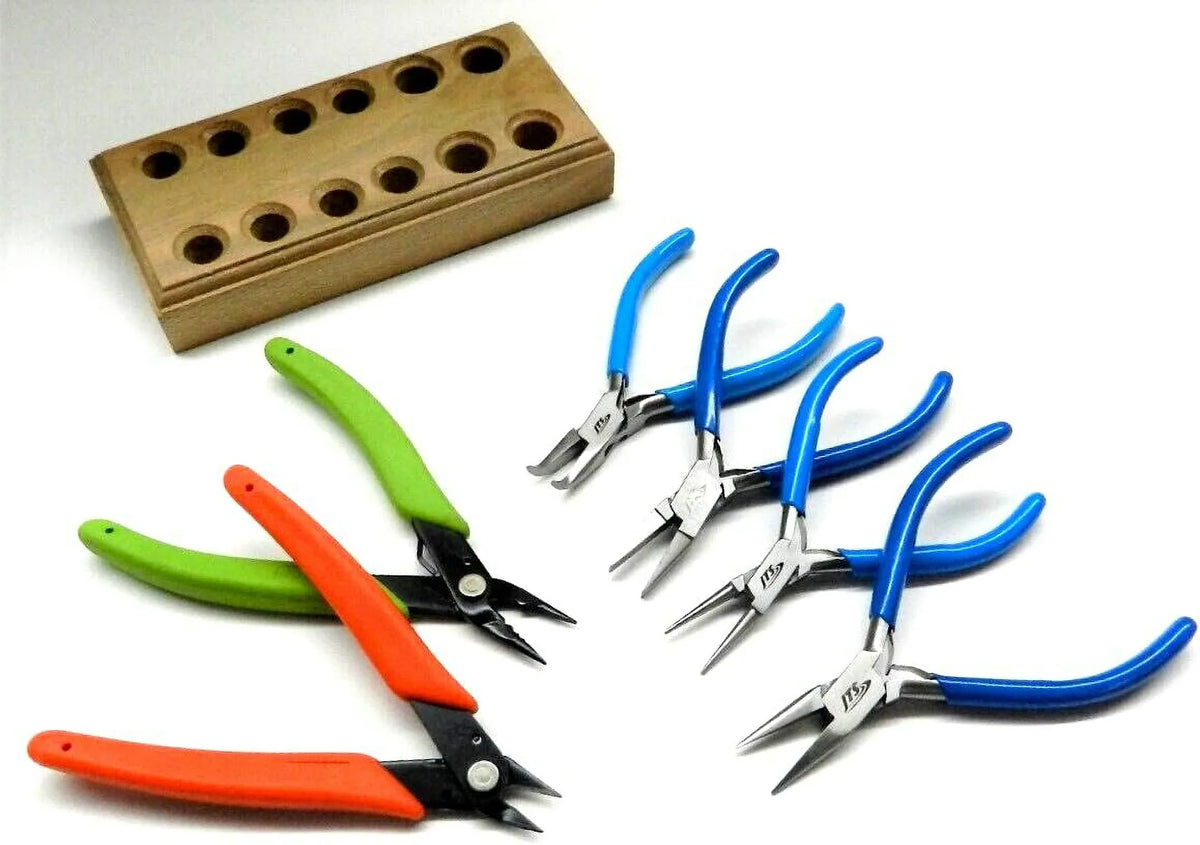 Jewelry Making Tool Kit Bead Work Wire Wrapping Xuron 494, 410, 4 Pliers – Sizeet Of 6