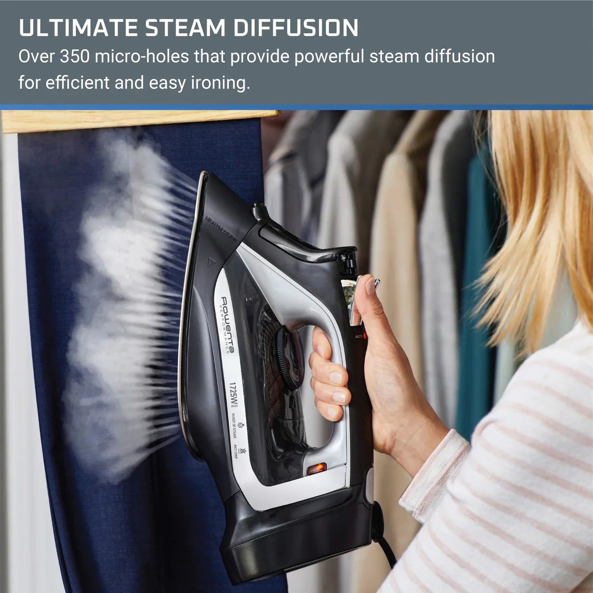 Rowenta Accessteam Cordreel Iron, Black