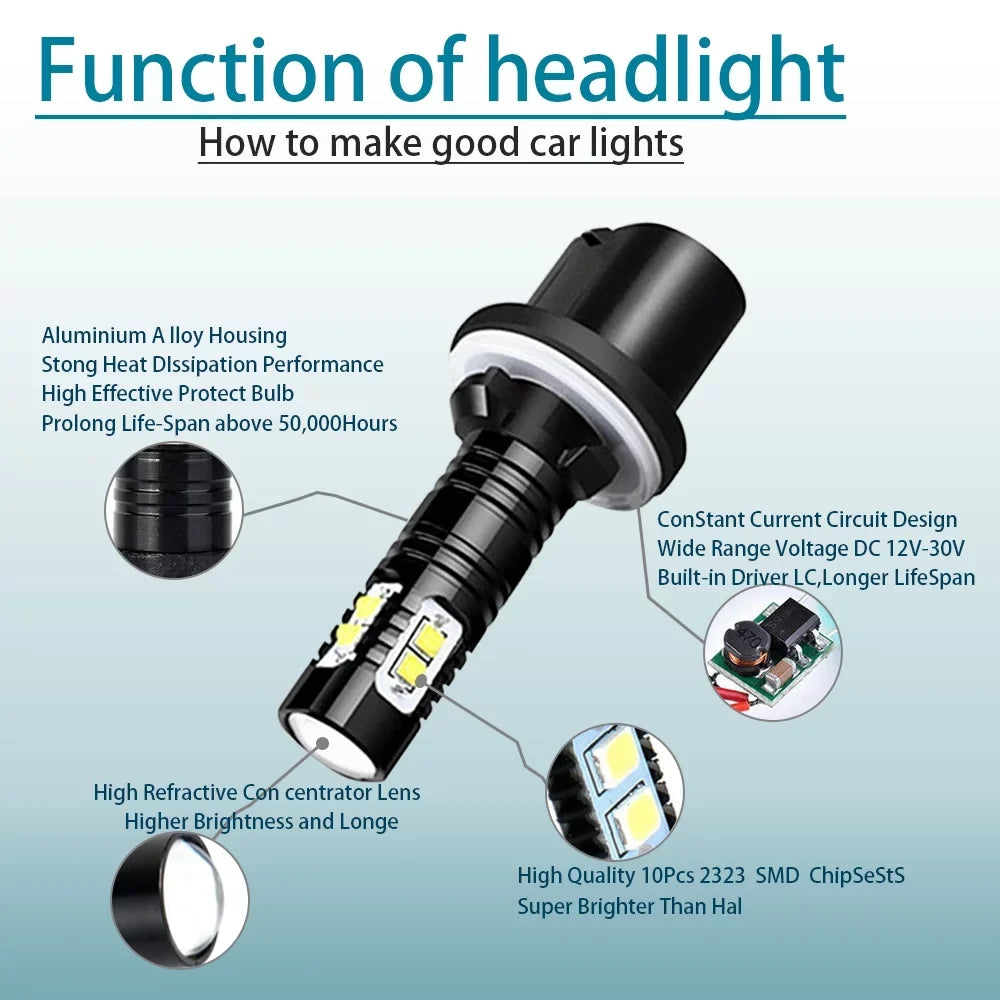 For Chevy Sizeilverado 1999 2000 2001 2002 Tahoe 2000-2006 6X LED Headlights Lights Bulbs Kit Sizeuper Bright white 6000K