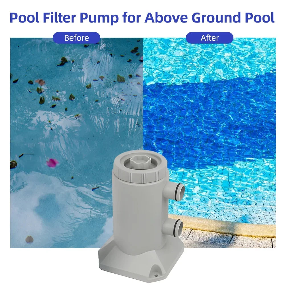 Carevas Cartridge Pump,Filter Pump Noise Improved And Pump Above Pools Rate Low Noise 250l/hRate 2 / Filter With 2 /Rate Low Improved And Water Above Pools 55w Low Noise Improved