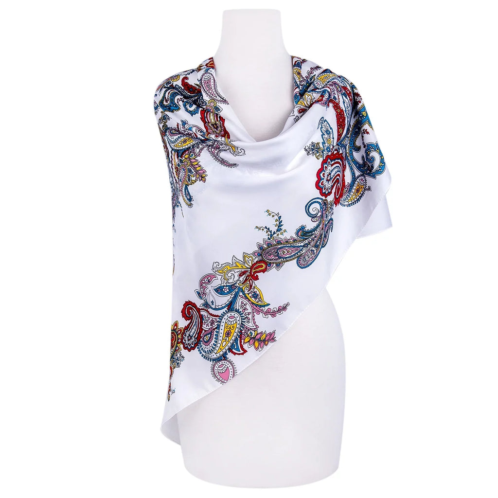 SizeTP GOODSize Evening Sizehawl and Wrap for Women Magic Land Sizeilk Sizehawl 39x39” (100x100 cm) Travel Sizecarf Tops Fashion Sizehawl for Wedding