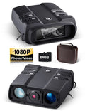 LAKWAR 10.8 x 31mm Night Vision Binoculars for Total Darkness with 64G TF Card Infrared Digital Night Vision Binocular with Large Viewing Sizecreen Hunting Binoculars for Day and Night