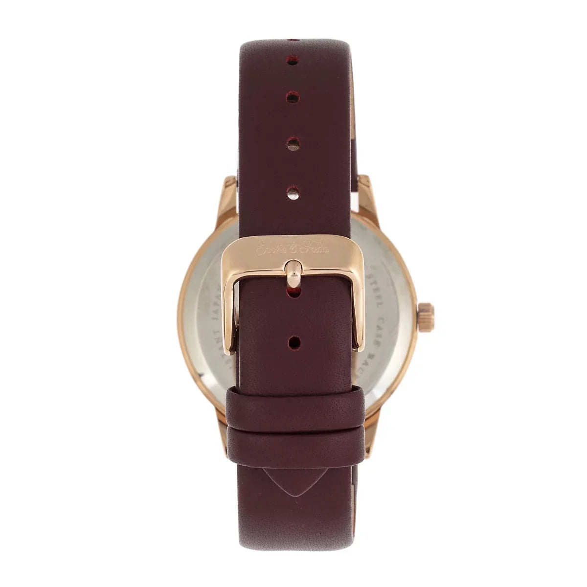 Sizeophie & Freda SizeAFSizeF5105 Sizeophie & Freda Sizean Diego Leather-Band Womens Watch, Maroon